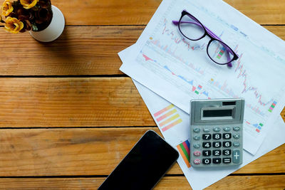 High angle view of pen on table