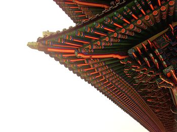 Low angle view of built structure against clear sky