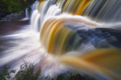 Close-up of waterfall