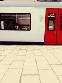 Train at railroad station