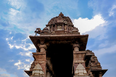 Low angle view of historical building against sky