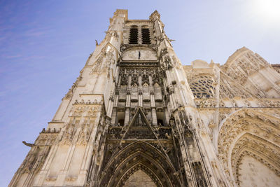 Low angle view of cathedral against sky