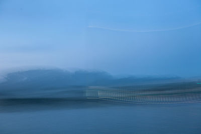 Scenic view of lake against sky during dusk