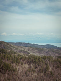 Nature scenery with cloudy sky