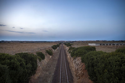 Scenic view of land against sky