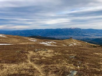Scenic view of landscape against sky