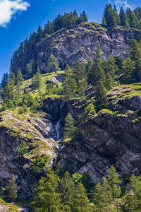 Scenic view of rocky mountains