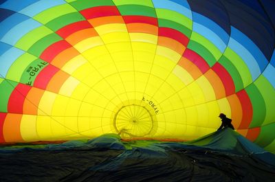 View of hot air balloon