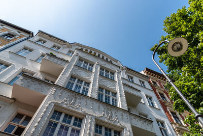 Low angle view of traditional residential building in jewish quarter of berlin