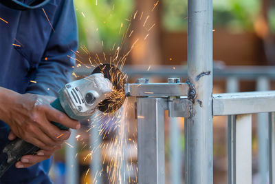 People working in factory