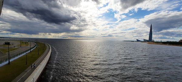 Scenic view of sea against sky