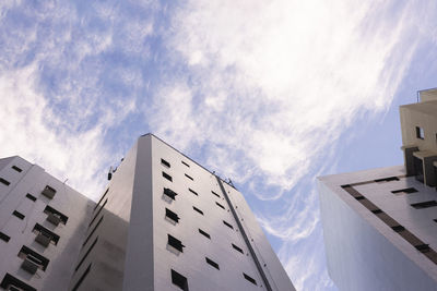 Low angle view of buildings against sky