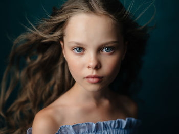 Close-up portrait of girl