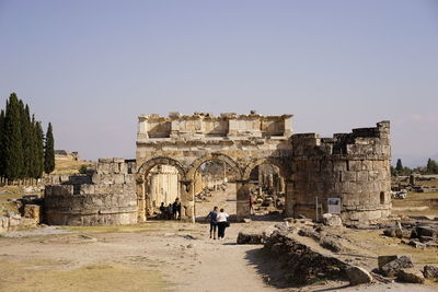 Old ruins against clear sky