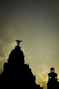 Low angle view of built structure against sky