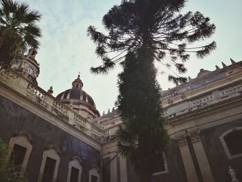 Low angle view of historical building