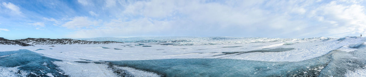 Panoramic view of sea against sky