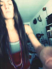 Portrait of young woman