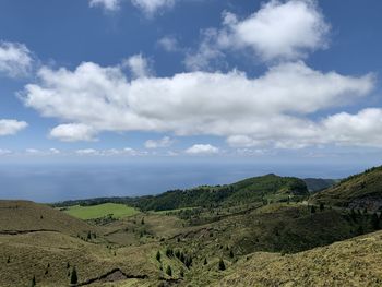 Scenic view of landscape against sky