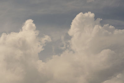 Low angle view of clouds in sky