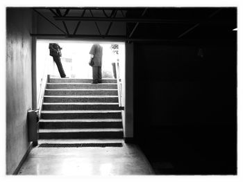 Low angle view of staircase