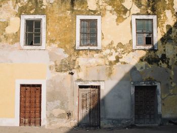 Exterior of old building