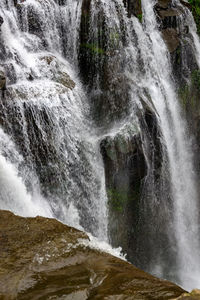 Scenic view of waterfall