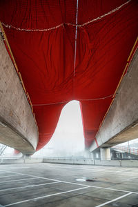 View of bridge over road