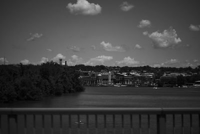 Scenic view of city against sky