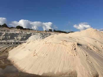 Panoramic view of desert against sky