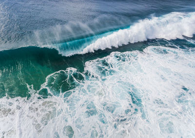 Scenic view of sea waves