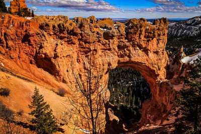 View of rock formations