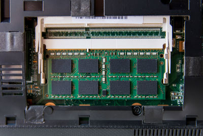 Close-up of computer chip