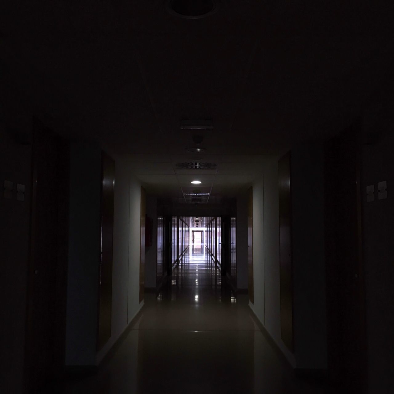 indoors, empty, the way forward, corridor, architecture, illuminated, built structure, no people, day