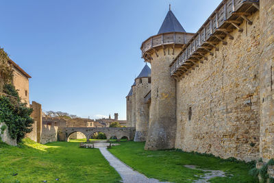 View of historic building against sky