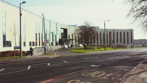 City street against sky