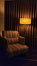 Psychologist, psychology, armchair, evening, room, lamp, subdued light.