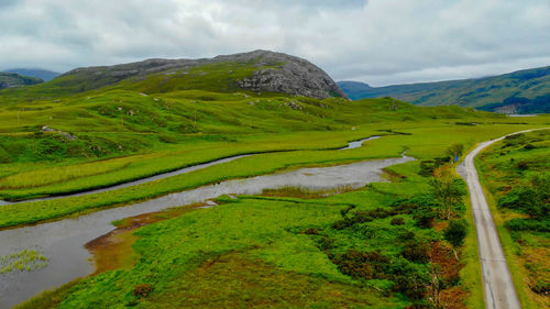 Scenic view of landscape against sky