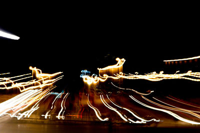 Close-up of illuminated lighting at night