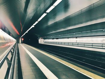 Train at railroad station