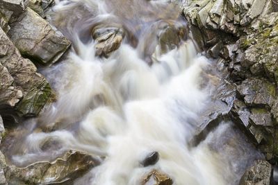 Scenic view of waterfall