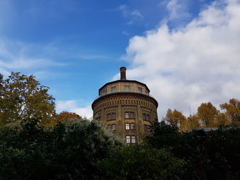 Low angle view of building against sky