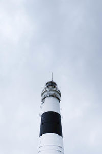 Low angle view of lighthouse against sky