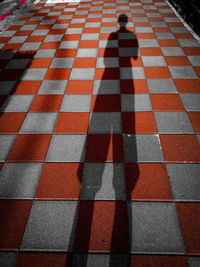 Full frame shot of tiled floor