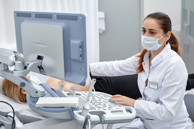 Portrait of scientist working in laboratory