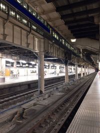 Railway tracks at railroad station