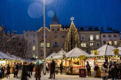 Scenic view of a christmas market