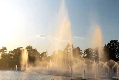 Fountain in park