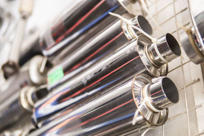 Close-up of pipes