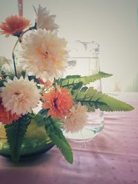 Close-up of flowers in vase